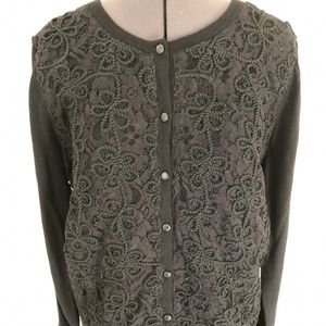 Embroidered Cardigan Sweater